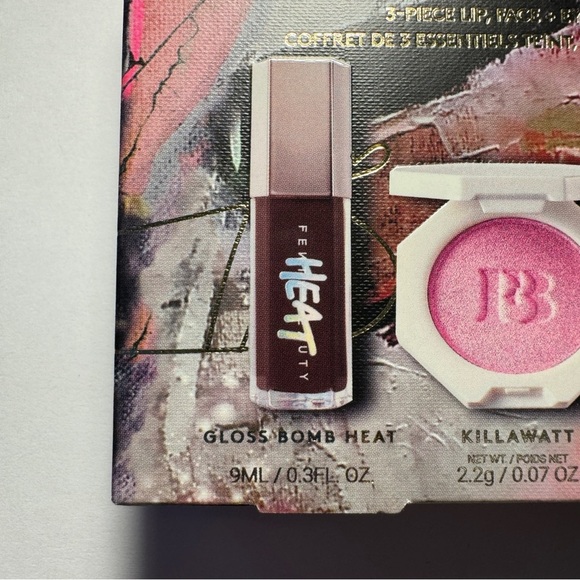 3pc Fenty Most Want'd 2024 Holiday Set Hot Chocolit Gloss Mascara Highlighter - Picture 4 of 9
